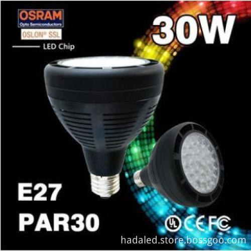 30W Osram/Epistar chip supper dissipation E27 PAR30